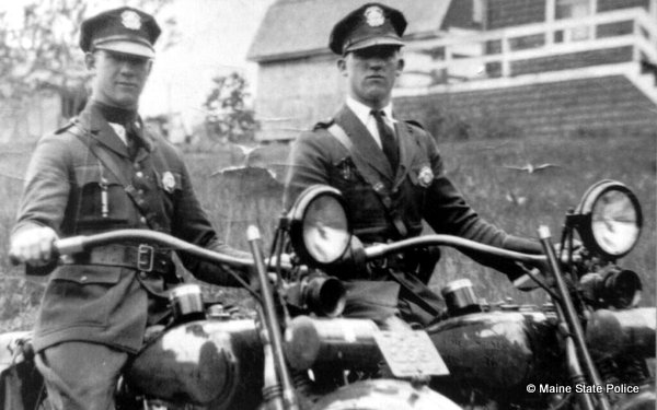 1927 Harleys with Charlie and Eddie Marks twin brothers and troopers